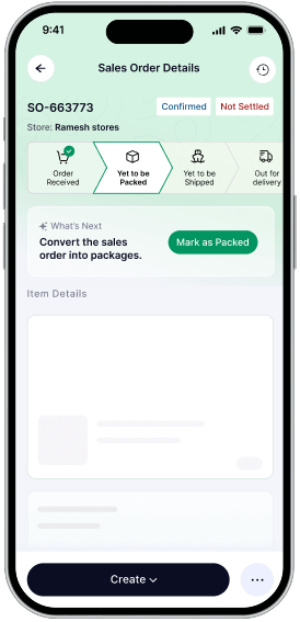 Stage Order tracking